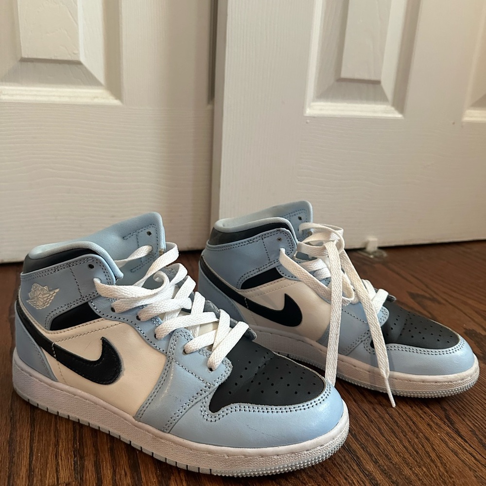 Nike Blue and Black High-Top Sneakers